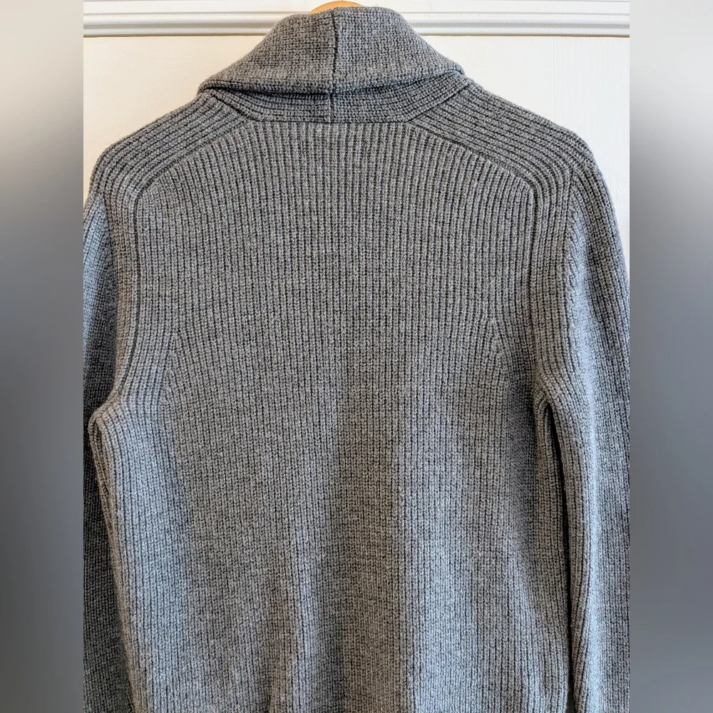 Everlane The Chunky Knit Wool Gray Cardigan Small Cabincore Preppy Academia - Picture 9 of 13